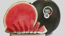 A cut open watermelon