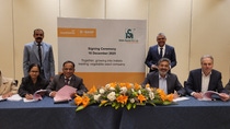 December 18, 2025: Signing Ceremony -BASF | Nunhems to acquire Noble Seeds Pvt. Ldt. From left to right, Noble Seeds: Surinder Kaur, Sudha Mani, Ravi Rana (standing), Lakshmi M. N., G. K. Hegde (standing), From BASF | Nunhems: Rajendra Velagala, Rene Hogenboom, and G. Chaluvaraju.
December 18, 2025: Signing Ceremony -BASF | Nunhems to acquire Noble Seeds Pvt. Ldt. From left to right, Noble Seeds: Surinder Kaur, Sudha Mani, Ravi Rana (standing), Lakshmi M. N., G. K. Hegde (standing), From BASF | Nunhems: Rajendra Velagala, Rene Hogenboom, and G. Chaluvaraju.
